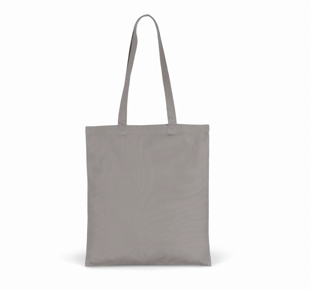 PS_KI0250_METALGREY - Katoenendraagtassen Shopper van canvaskatoen, metal grey — productfoto 6