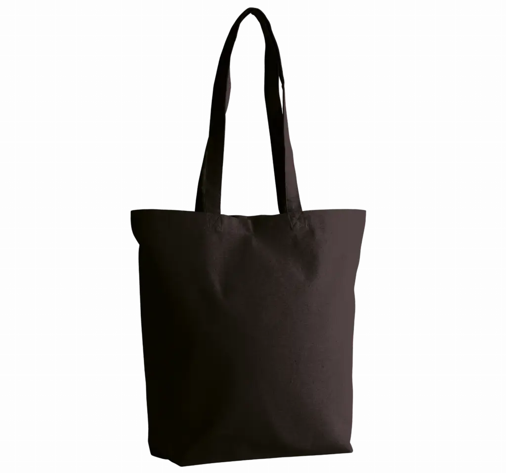 Shopper van biologisch katoen, black — productfoto 2