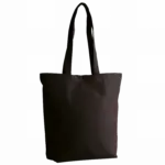 Shopper van biologisch katoen, black — productfoto 2