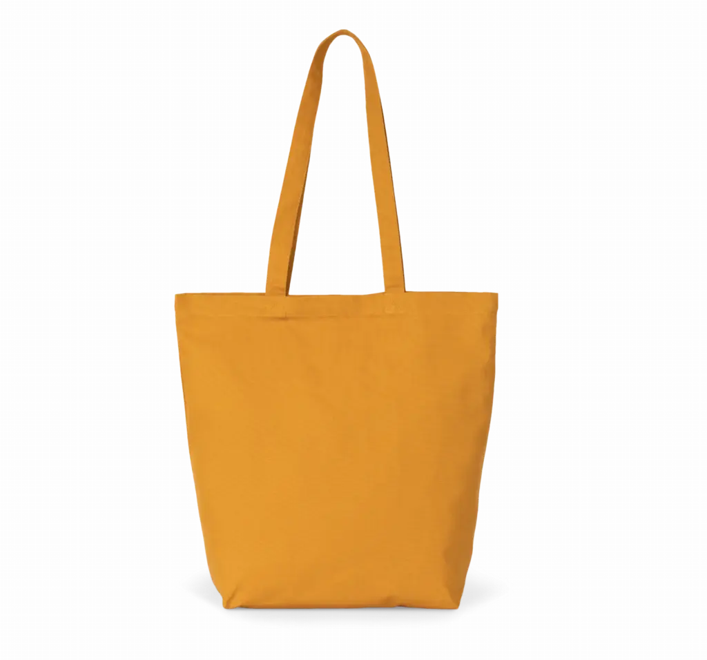 Shopper van biologisch katoen, curcuma — productfoto 3