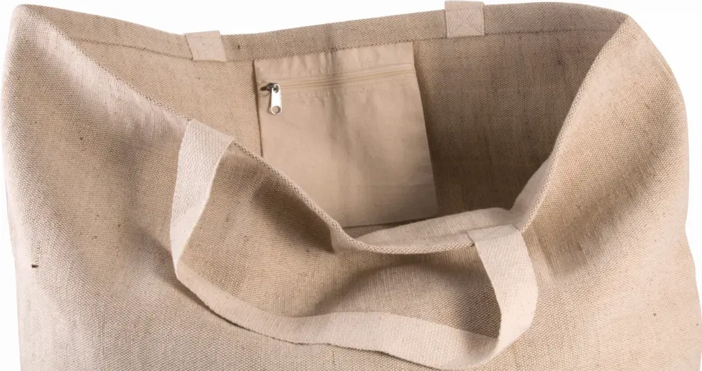 Grote, rustieke shopper/reistas — productfoto 3