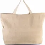 Grote, rustieke shopper/reistas, rustic natural — productfoto 6