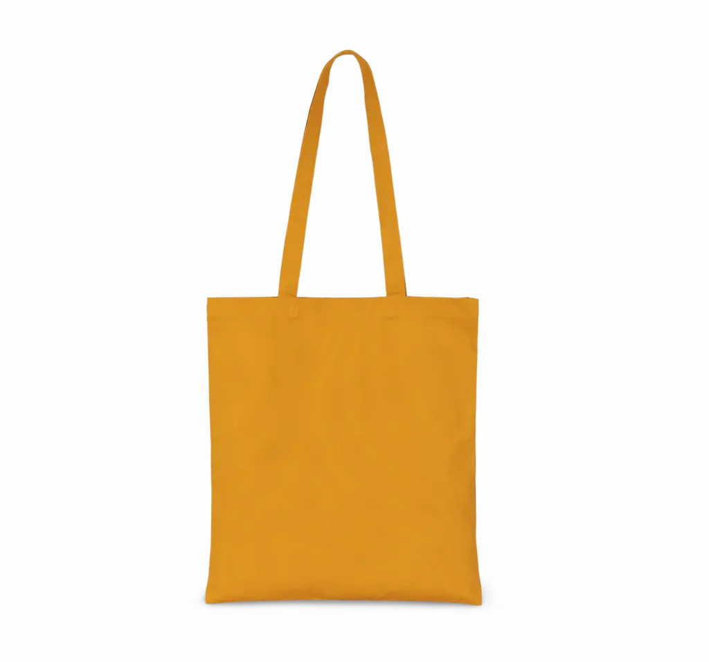 Klassieke shopper van biologisch katoen, curcuma — productfoto 3