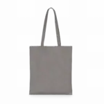 Klassieke shopper van biologisch katoen, metal grey — productfoto 7