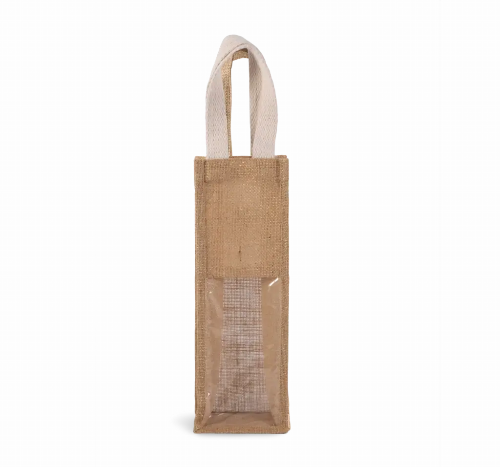 Flessentas van jute, natural / gold — productfoto 8