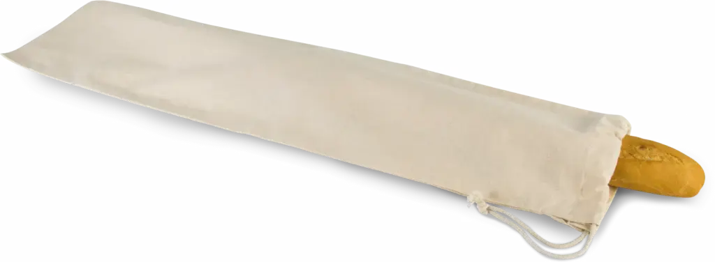 Stokbroodtas van biologisch katoen, natural — productfoto 3