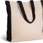 KI0275-P-2_2017 - Katoenendraagtassen Tweekleurige shopper