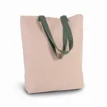 Shopper met plooi en contrasterend hengsel — productfoto 2