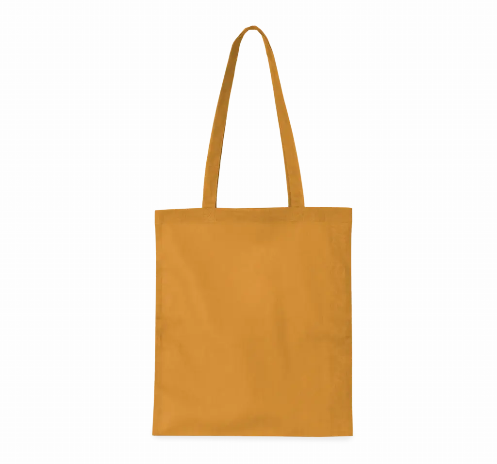 Shopper van biologisch katoen, curcuma — productfoto 3
