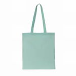 Shopper van biologisch katoen, ice mint — productfoto 5