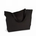 Extra grote shopper van katoen, black — productfoto 3