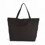 Extra grote shopper van katoen, black — productfoto 5