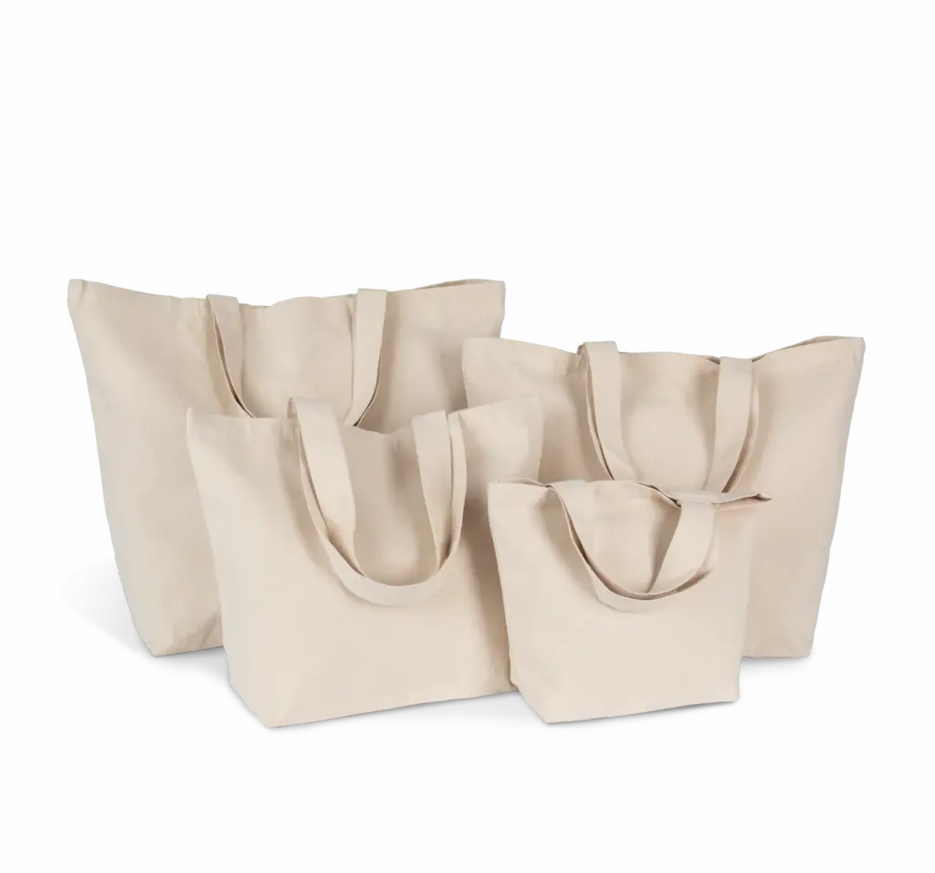 PS_KI0295_NATURAL - Katoenendraagtassen Shoppers met ruimteplooi, verkrijgbaar in verschillende afmetingen, natural — productfoto 5