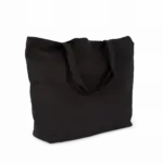 Extra grote shopper van katoen, black — productfoto 2