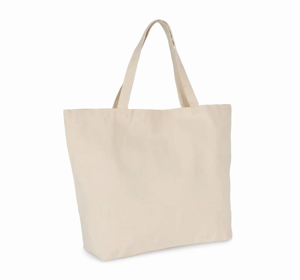PS_KI0296-FS_NATURAL - Katoenendraagtassen Extra grote shopper van katoen, natural — productfoto 3