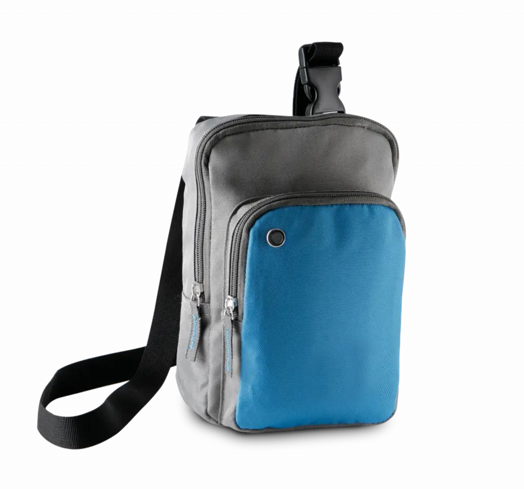 Schoudertasje, slate grey / aqua blue — productfoto 4