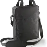 Verticale messenger tas, black — productfoto 2