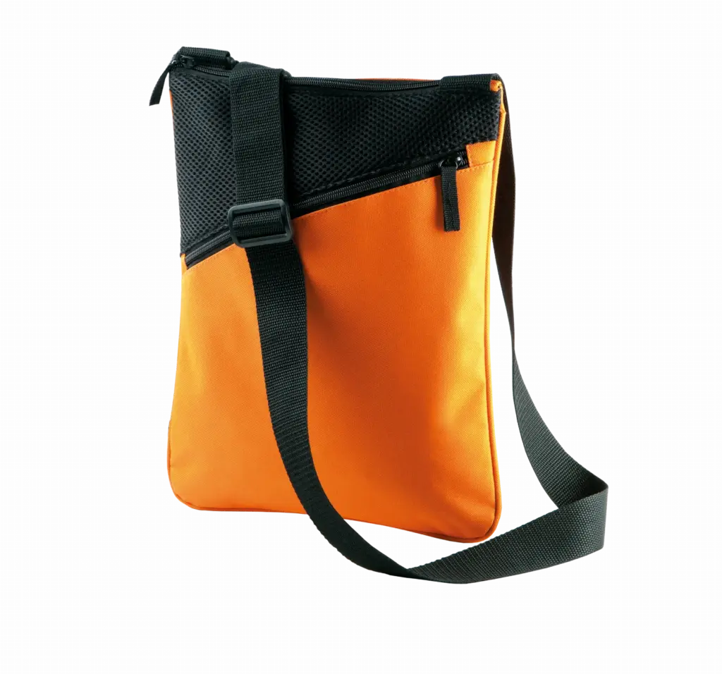 PS_KI0304_ORANGE - Hidalgo-werbeartikel Schoudertas, orange — productfoto 5
