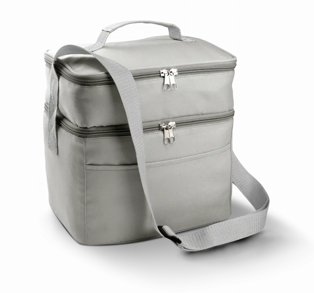Koeltas met dubbel compartiment, light grey — productfoto 2