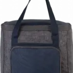 Koeltas met ritszak, dark grey heather / navy — productfoto 7