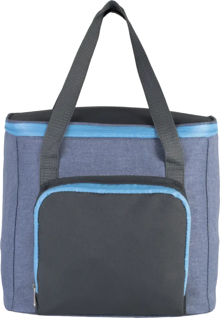 Koeltas met ritszak, light blue heather / dark grey — productfoto 6