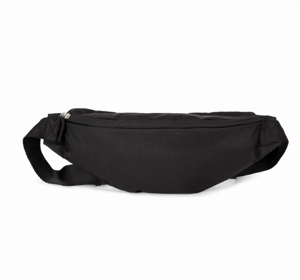 PS_KI0374_BLACK - Hidalgo-werbeartikel Gerecycleerd klassiek heuptasje, black — productfoto 4