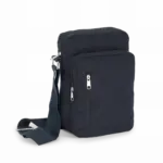 Katoenen handtas met schouderriem, navy — productfoto 4