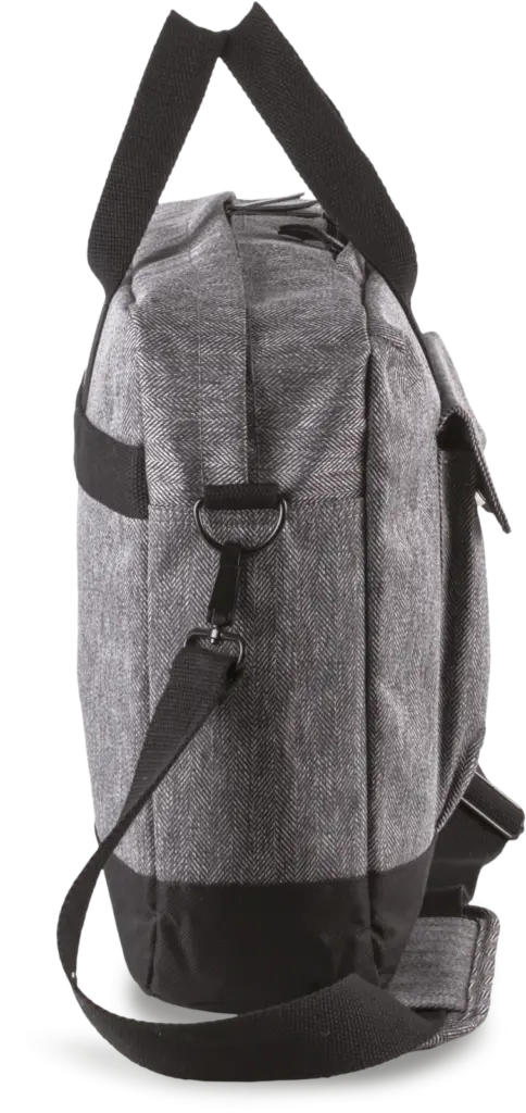 Laptoptas, grey twill / black — productfoto 6