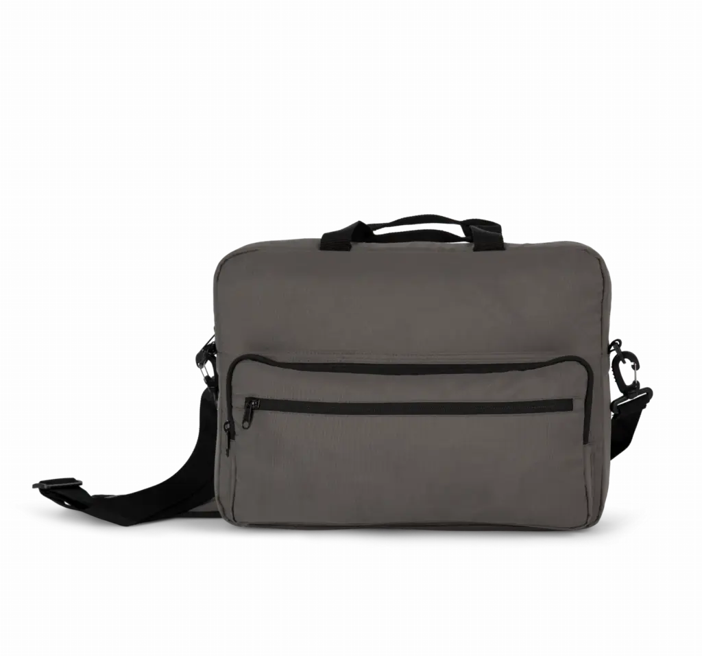PS_KI0433_LIGHTTITANIUM - Hidalgo Gerecycleerde laptoptas, light titanium — productfoto 5