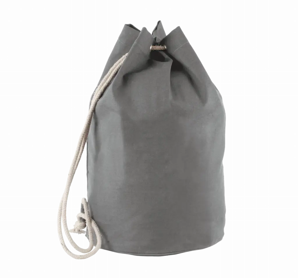 Katoenen tas met koord in marinestijl, grey — productfoto 3