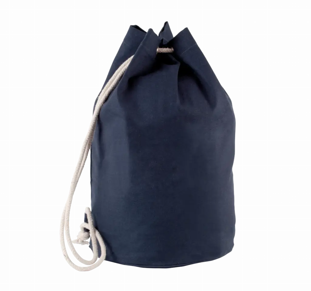 Katoenen tas met koord in marinestijl, navy — productfoto 5