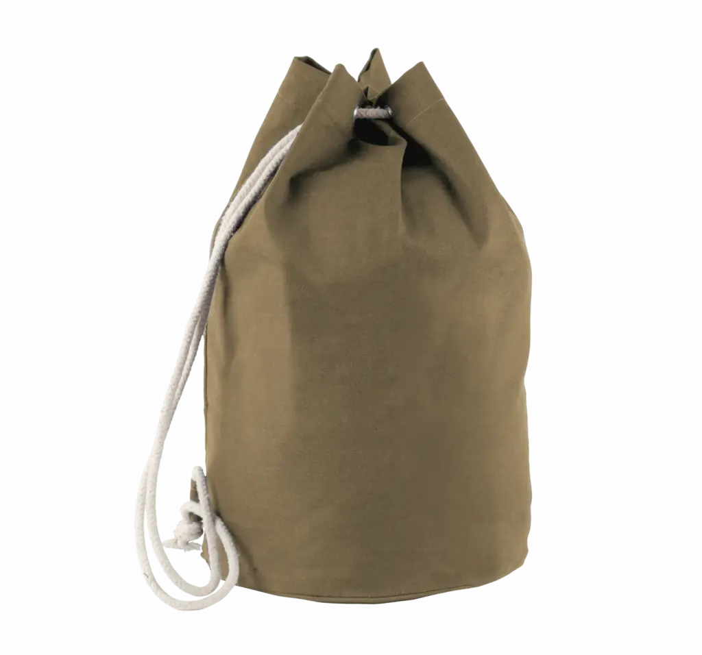 Katoenen tas met koord in marinestijl, vintage khaki — productfoto 7
