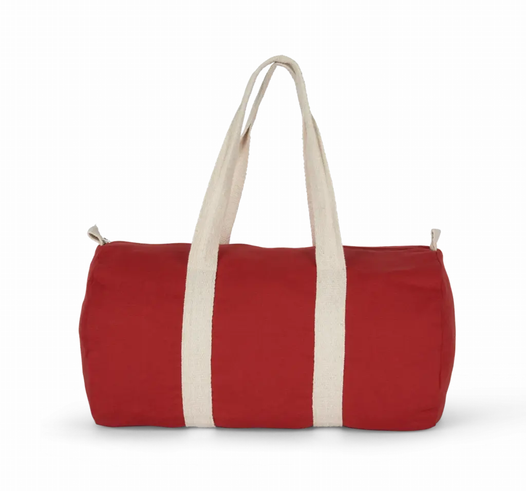Reistas van katoencanvas, arandano red / natural — productfoto 13