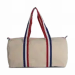 Reistas van katoencanvas, natural / striped reflex blue / white / french red — productfoto 16