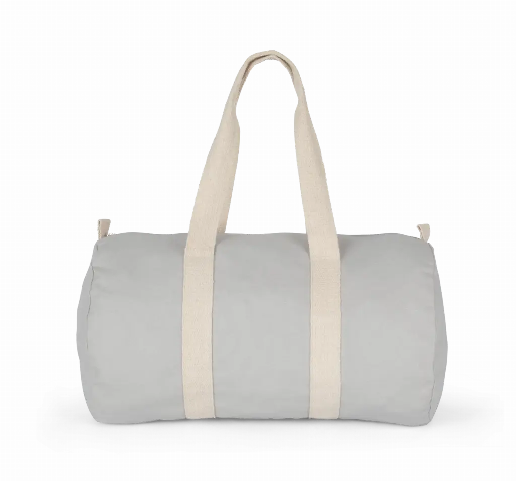 Reistas van katoencanvas, snow grey / natural — productfoto 18
