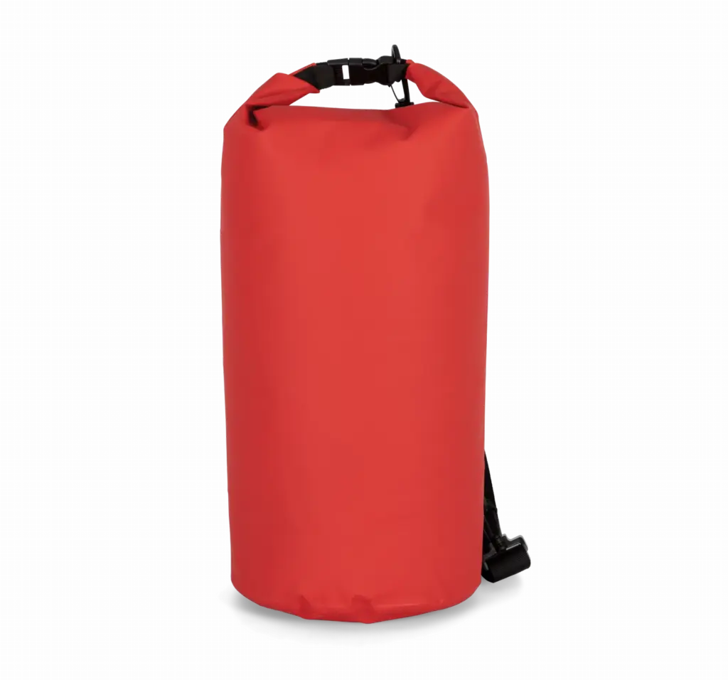Waterdichte tas met roll-top 20 L, red — productfoto 4