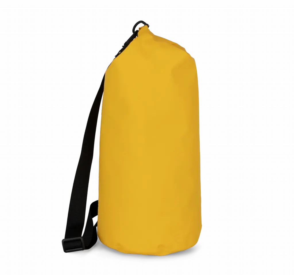Waterdichte tas met roll-top 20 L, yellow — productfoto 5