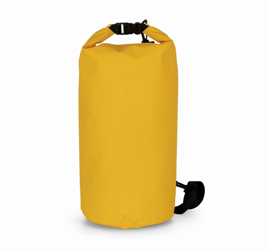 Waterdichte tas met roll-top 20 L, yellow — productfoto 6