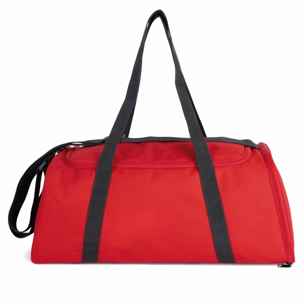 Sporttas met schoenenvak, red / dark grey — productfoto 12