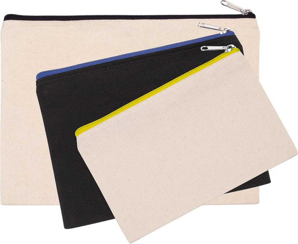 KI0721-P-MANY_2017 - Hidalgo-werbeartikel Etui van canvaskatoen - middelgroot model — productfoto 2