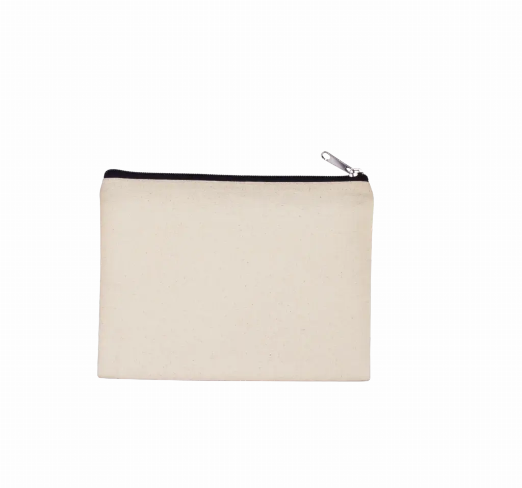PS_KI0721_NATURAL-BLACK - Hidalgo-werbeartikel Etui van canvaskatoen - middelgroot model, natural / black — productfoto 6