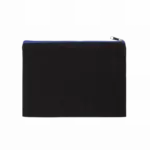 Etui van canvaskatoen - groot model, black / royal blue — productfoto 3
