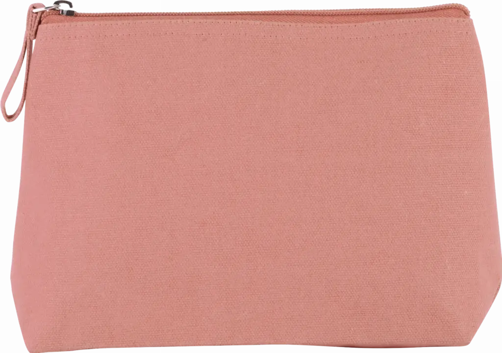 Toilettas van canvaskatoen, dusty pink — productfoto 5