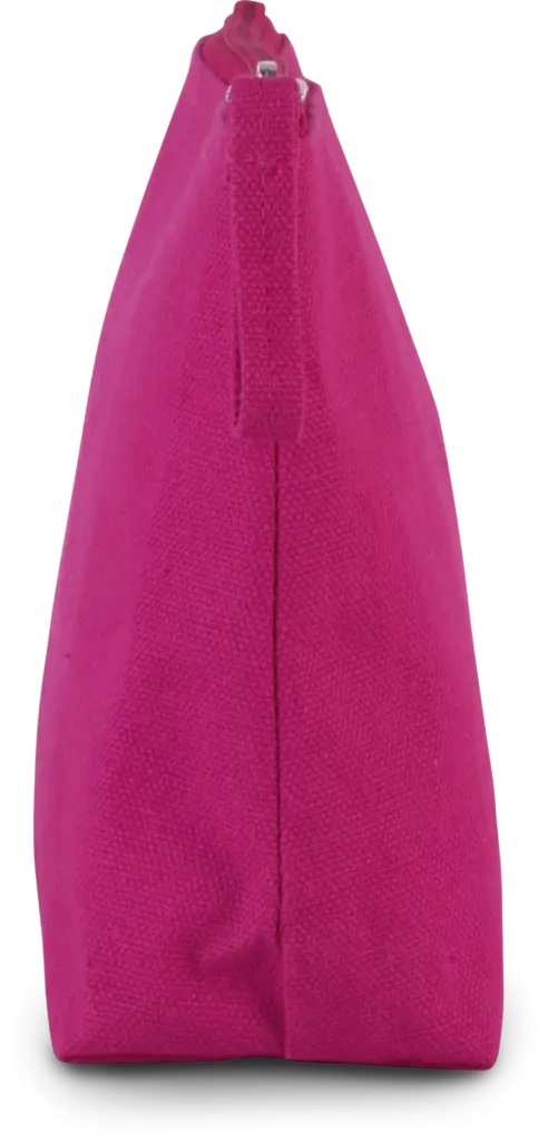 Toilettas van canvaskatoen, fuchsia — productfoto 6