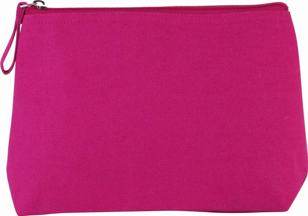 Toilettas van canvaskatoen, fuchsia — productfoto 9