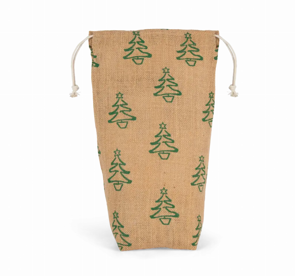Flaschenhalter KI0726 bedrucken Jute Weihnachten One-size — Produktfoto 4