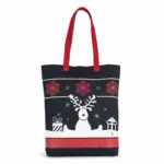 Shopper met kerstmotieven, night navy — productfoto 4