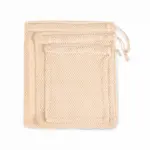 Tas van mesh met een koordje