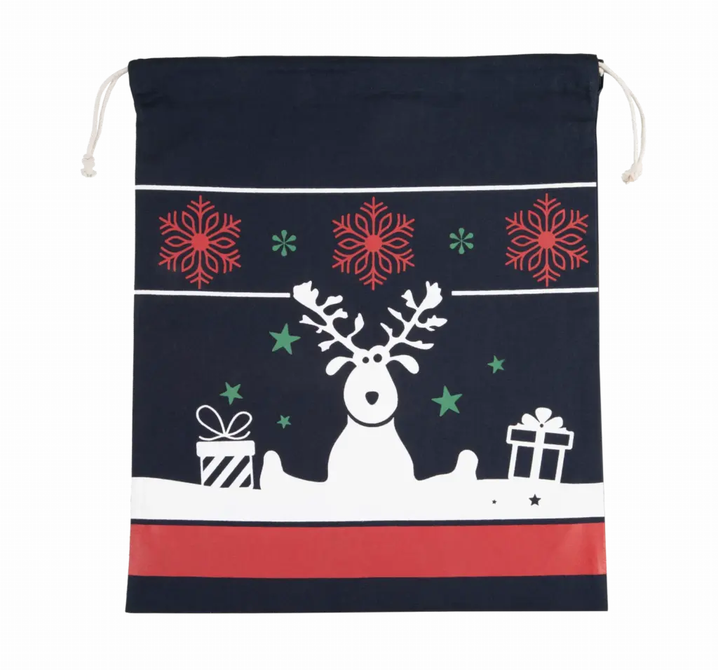 Tas met koord en kerstmotieven, night navy — productfoto 4