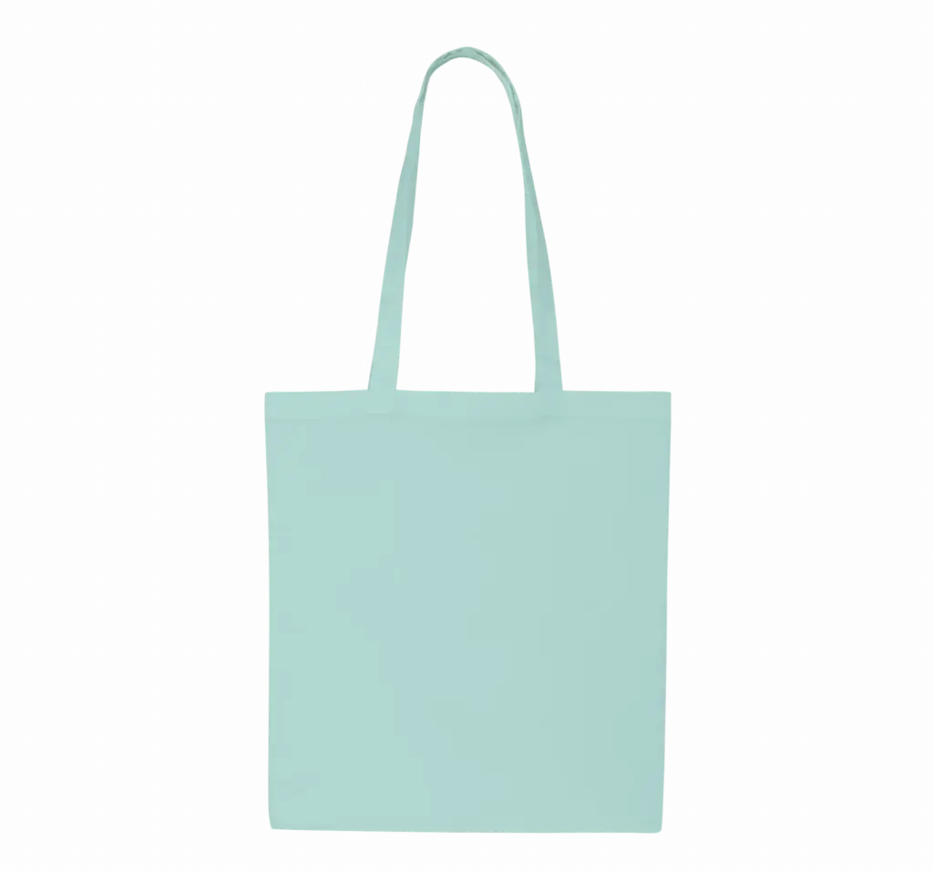 Shopper van polykatoen, ice mint — productfoto 5